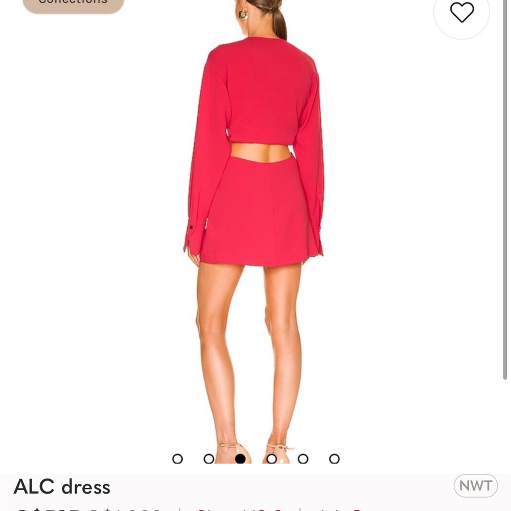 ALC Red Cutout Dress